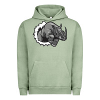 Pigment Oil Green Rhino Urban Hoodie - artisFamous