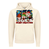 Vintage Artic merry christmas gnomies wagon Vintage Hoodie - FaDigitalArtStudio