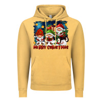 Merry Christmas Gnomies Wagon Vintage Hoodie | Teevron