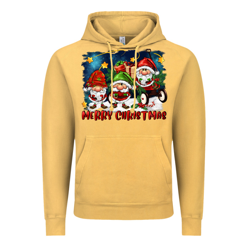 Merry Christmas Gnomies Wagon Vintage Hoodie by FaDigitalArtStudio | Teevron