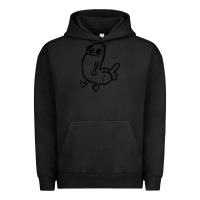 Pigment Black Dickbutt Urban Hoodie - artisFamous