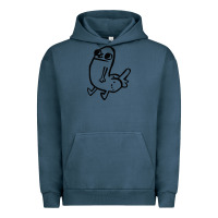 Pigment Midnight Navy Dickbutt Urban Hoodie - artisFamous