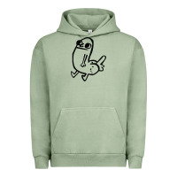 Pigment Oil Green Dickbutt Urban Hoodie - artisFamous