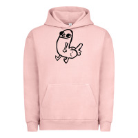 Pigment Salmon Dickbutt Urban Hoodie - artisFamous