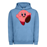 Pigment Pebble Blue Kirby's Adventure Urban Hoodie - artisFamous