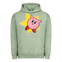 Pigment Oil Green Kirby's Adventure Urban Hoodie - artisFamous