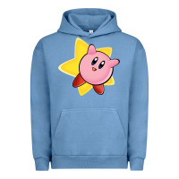 Pigment Pebble Blue Kirby's Adventure Urban Hoodie - artisFamous
