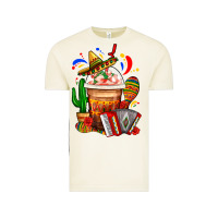 Vintage Arctic Mexican Frappe With Cactus Sombrero And Maracas Vintage Tee - FaDigitalArtStudio