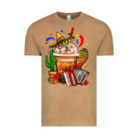 Vintage Camel Mexican Frappe With Cactus Sombrero And Maracas Vintage Tee - FaDigitalArtStudio