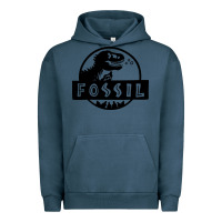 Pigment Midnight Navy fossil dinosaur  wild life Urban Hoodie - artisFamous