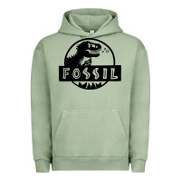 Pigment Oil Green fossil dinosaur  wild life Urban Hoodie - artisFamous