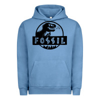 Pigment Pebble Blue fossil dinosaur  wild life Urban Hoodie - artisFamous
