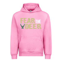 Fuchsia Pink fear the deer Urban Hoodie - artisFamous