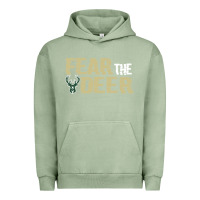 Pigment Oil Green fear the deer Urban Hoodie - artisFamous