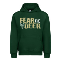 Forest Green fear the deer Urban Hoodie - artisFamous