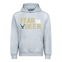 Heather Grey fear the deer Urban Hoodie - artisFamous