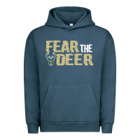 Pigment Midnight Navy fear the deer Urban Hoodie - artisFamous