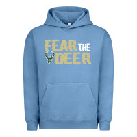 Pigment Pebble Blue fear the deer Urban Hoodie - artisFamous