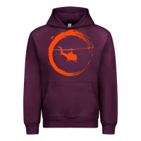 Mauve Wine helicopter Urban Hoodie - artisFamous