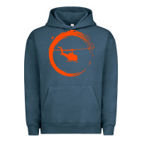 Pigment Midnight Navy helicopter Urban Hoodie - artisFamous
