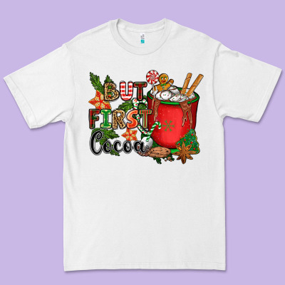 But First Cocoa Premium Tee Designed By Cowgirlartshop