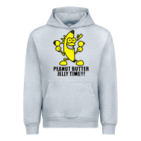 Heather Grey peanut butter jelly time banana Urban Hoodie - artisFamous