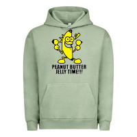 Pigment Oil Green peanut butter jelly time banana Urban Hoodie - artisFamous