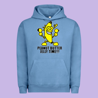 Peanut Butter Jelly Time Banana Urban Hoodie Designed By Artisfamous