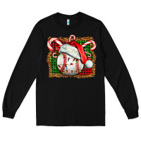 Black baseball christmas Long Sleeve Tee - FaDigitalArtStudio