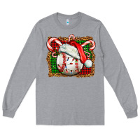 Heather Grey baseball christmas Long Sleeve Tee - FaDigitalArtStudio