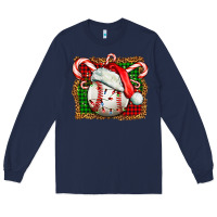 Navy baseball christmas Long Sleeve Tee - FaDigitalArtStudio