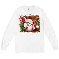 White baseball christmas Long Sleeve Tee - FaDigitalArtStudio