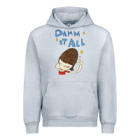 Heather Grey Damm It All Urban Hoodie - artisFamous