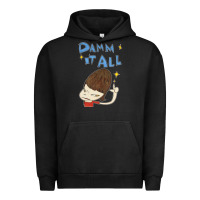 Pigment Black Damm It All Urban Hoodie - artisFamous