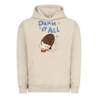 Pigment French Oak Damm It All Urban Hoodie - artisFamous
