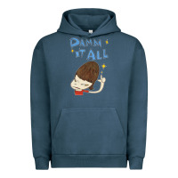 Pigment Midnight Navy Damm It All Urban Hoodie - artisFamous