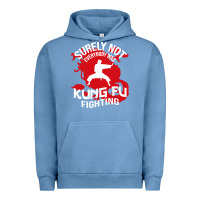 Pigment Pebble Blue surely not everybody was kung fu fighting Urban Hoodie - artisFamous
