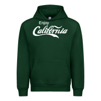 Forest Green enjoy california Urban Hoodie - artisFamous