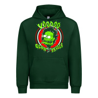 Forest Green voodoo glow skulls Urban Hoodie - artisFamous