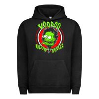 Pigment Black voodoo glow skulls Urban Hoodie - artisFamous