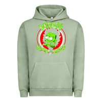 Pigment Oil Green voodoo glow skulls Urban Hoodie - artisFamous
