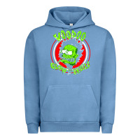 Pigment Pebble Blue voodoo glow skulls Urban Hoodie - artisFamous