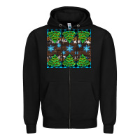 Black Christmas tree with snow Zipper Hoodie - AdoDesignShop