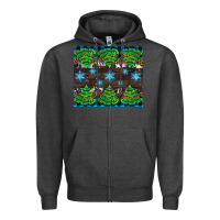 Charcoal Heather Christmas tree with snow Zipper Hoodie - AdoDesignShop