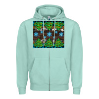 Seafoam Christmas tree with snow Zipper Hoodie - AdoDesignShop