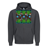 Smoke Christmas tree with snow Zipper Hoodie - AdoDesignShop