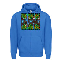 True Royal Christmas tree with snow Zipper Hoodie - AdoDesignShop