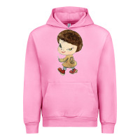 Fuchsia Pink Little Yoshitomo Knives Urban Hoodie - artisFamous
