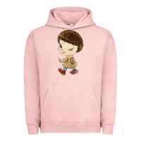 Pigment Salmon Little Yoshitomo Knives Urban Hoodie - artisFamous