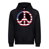 Black United states peace symbol Urban Hoodie - artisFamous